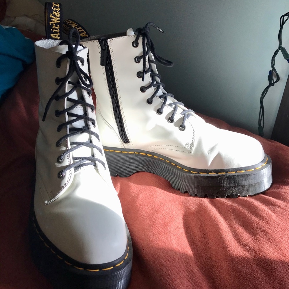 Dr. Martens White Jadon Boots
